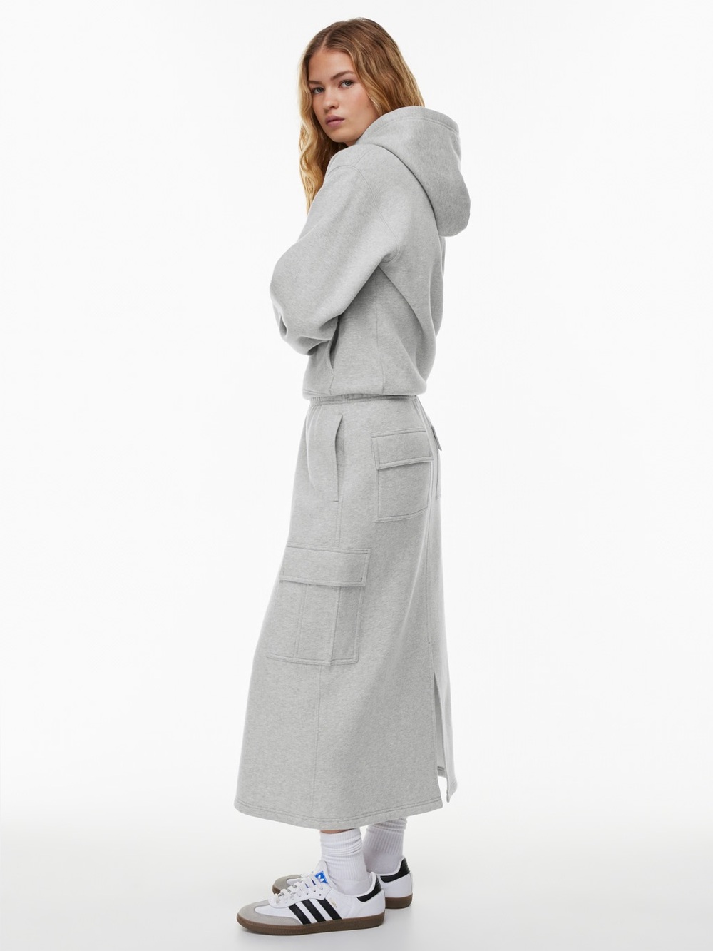 Kuwalla Montreal Fleece Cargo Maxi Skirt NWOT